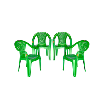 New Flora Plastic Chair Set of 4 - Outdoor Chair