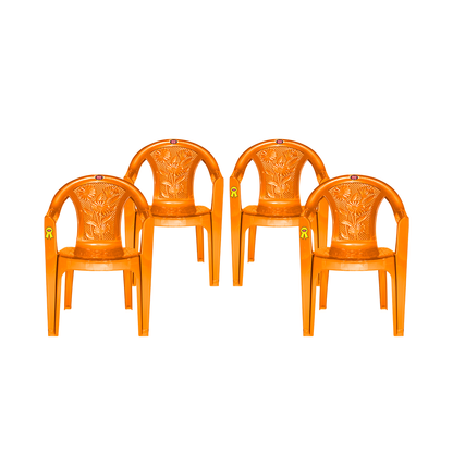 New Flora Plastic Chair Set of 4 - Outdoor Chair