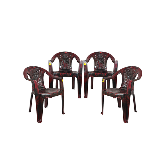 New Flora Plastic Chair Set of 4 - Outdoor Chair