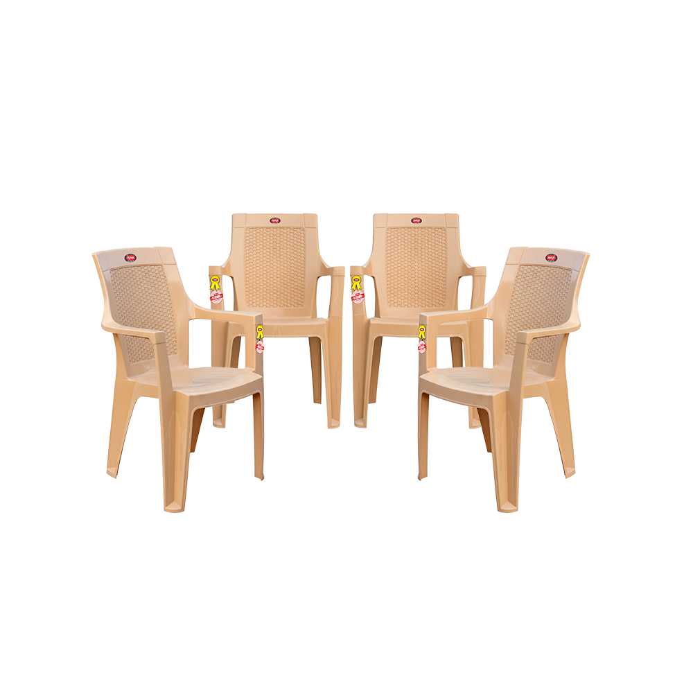 Wicker Plastic Chair Set of 4