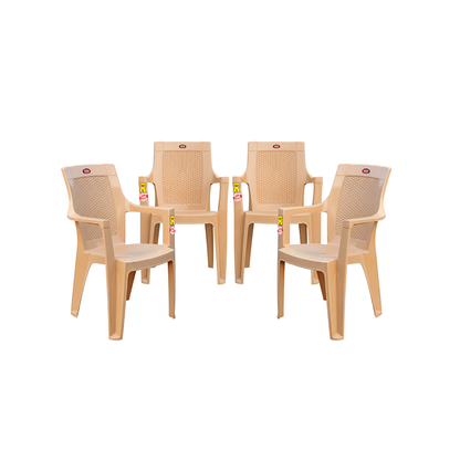Wicker Plastic Chair Set of 4