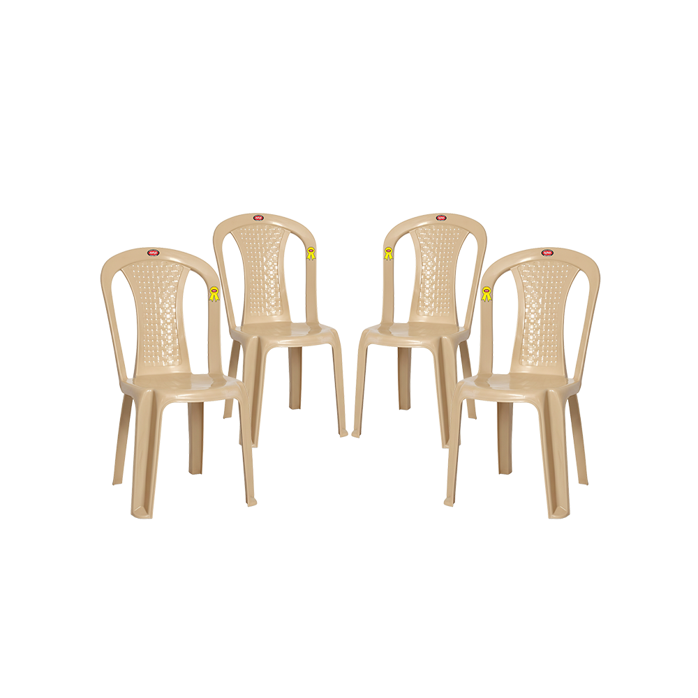 Topaz Plastic Chair Set of 4 - Compact Chair