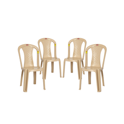 Topaz Plastic Chair Set of 4 - Compact Chair