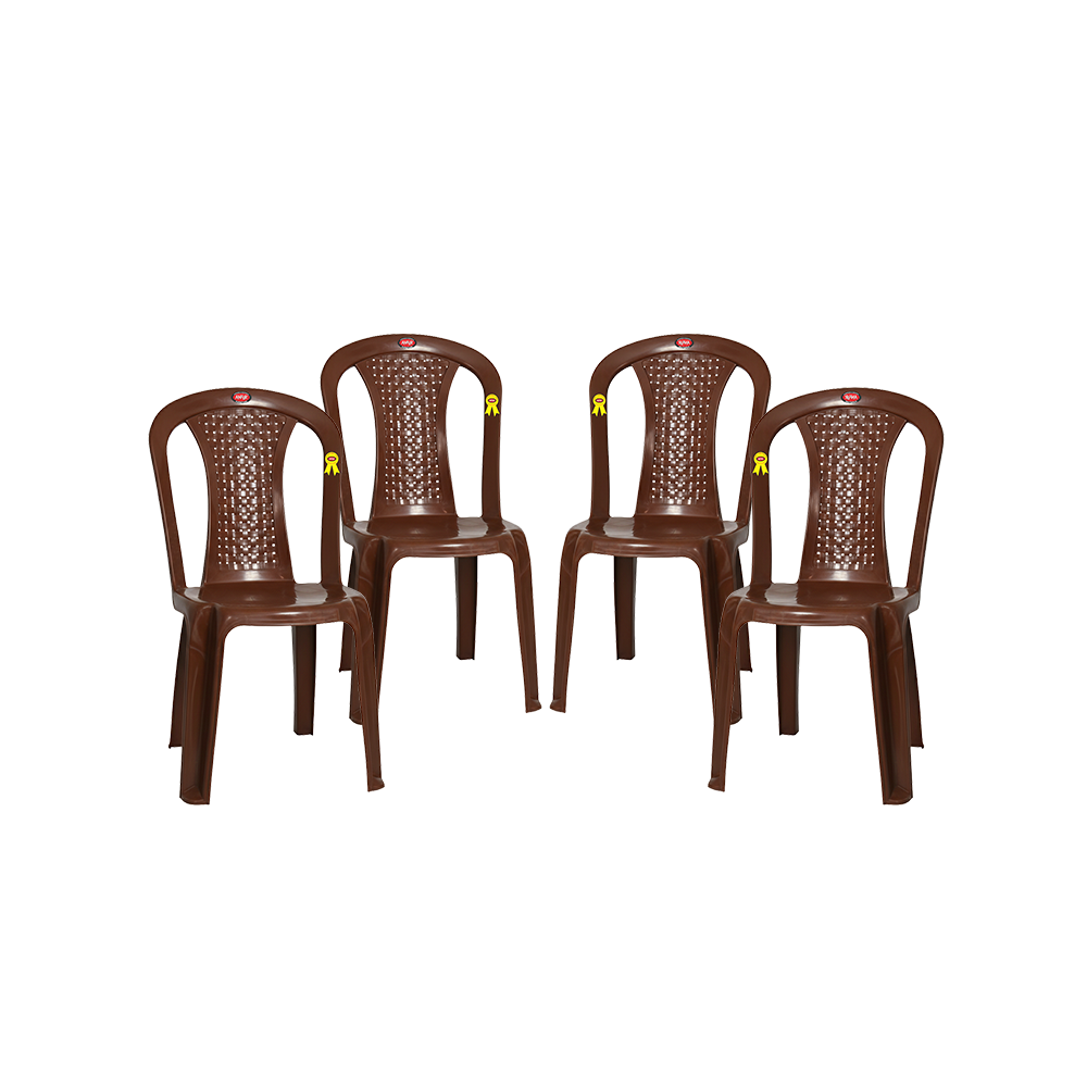 Topaz Plastic Chair Set of 4 - Compact Chair