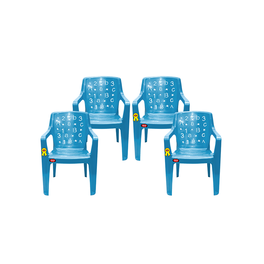 Fun Kid Chair Set of 4 – Alphabet Edition
