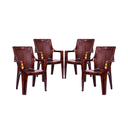 Wicker Plastic Chair Set of 4