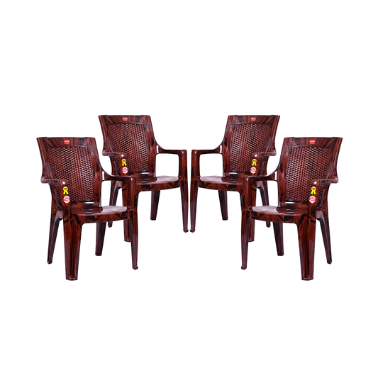 Wicker Plastic Chair Set of 4