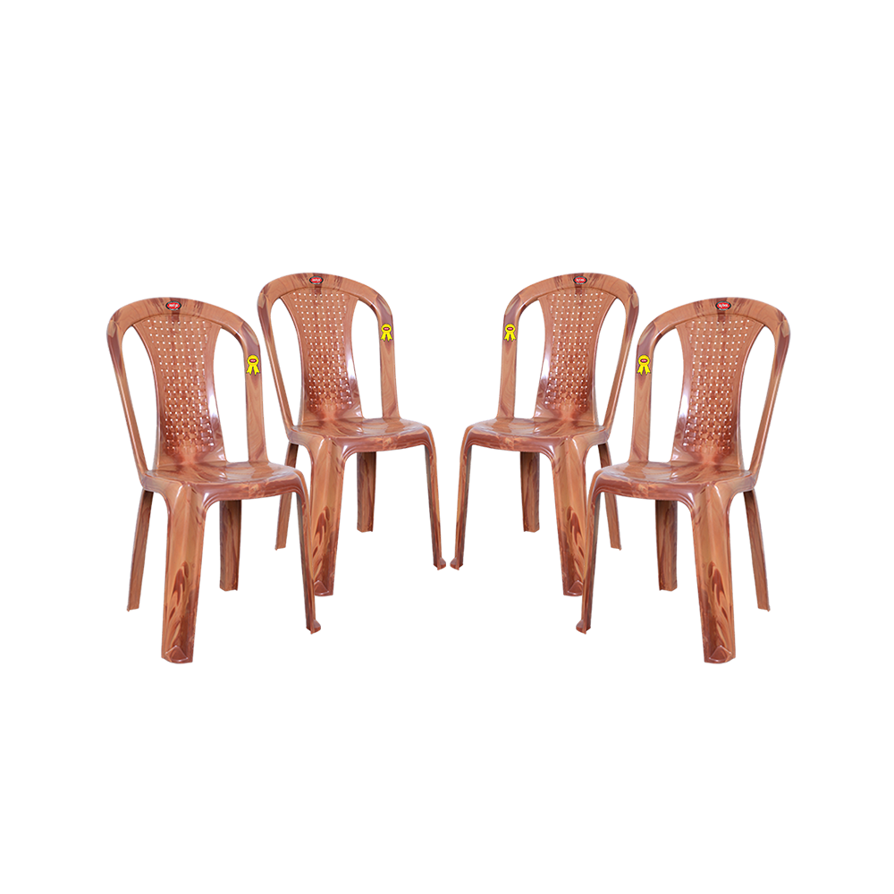 Topaz Plastic Chair Set of 4 - Compact Chair