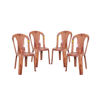 Topaz Plastic Chair Set of 4 - Compact Chair