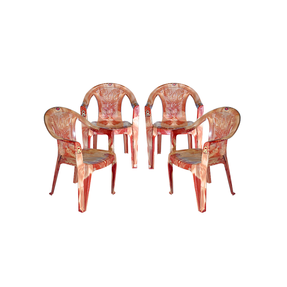 New Flora Plastic Chair Set of 4 - Outdoor Chair