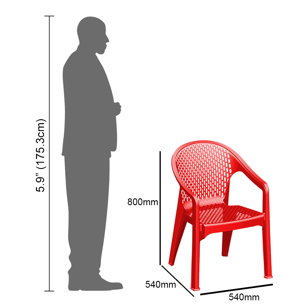 New Diamond Plastic Chair Set of 2