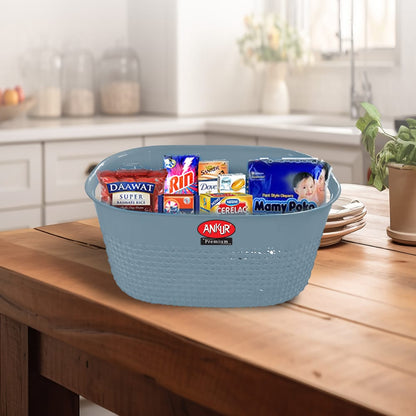 Vintage Multipurpose Storage Basket Set – Big (3 Pcs)