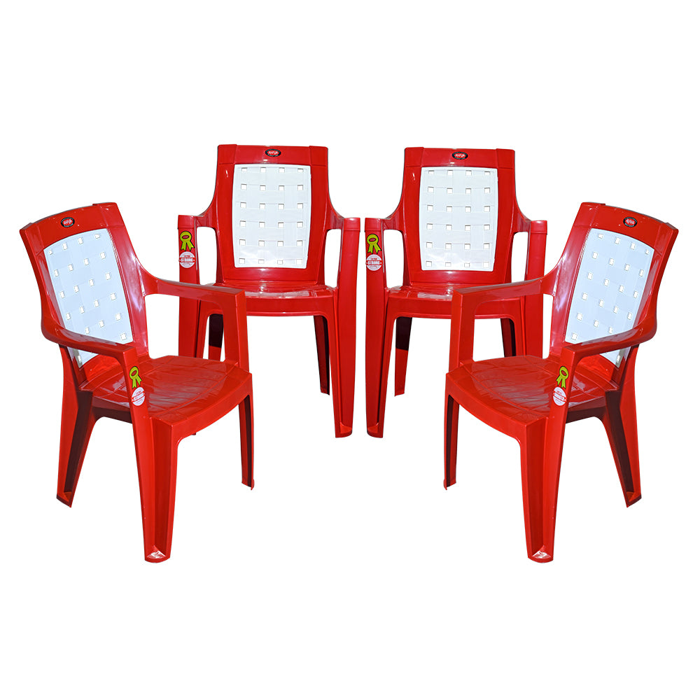 Waven Modern Chair Plastic Chair Set of – Ankurwares